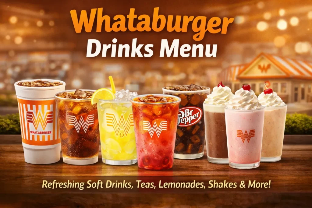 Whataburger Drinks Menu 2026 | Enjoy Your Favorite Soft & Delicious Drinks 1 Whataburger Drinks Menu