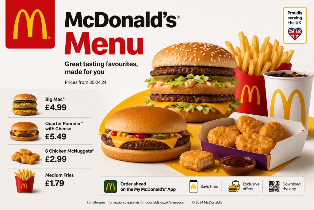 Checkout McDonald's New Menu with Prices UK (2026 Updated) 1 McDonald's Menu with Prices